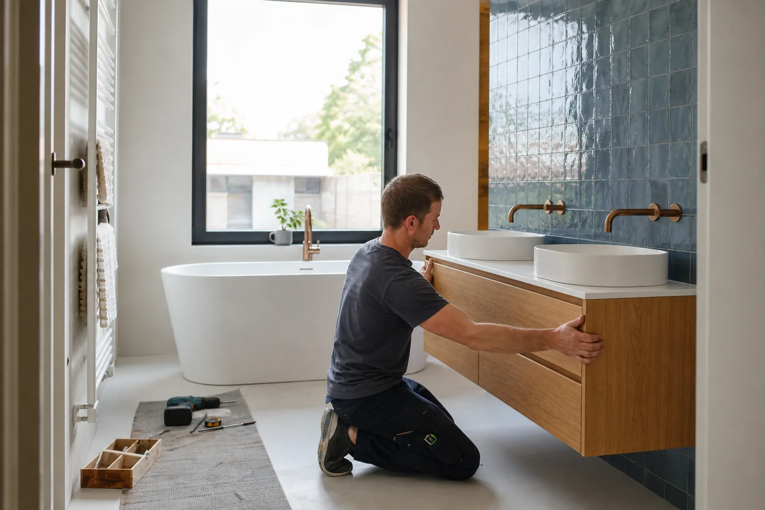 Badkamerrenovatie in provincie Oost-Vlaanderen