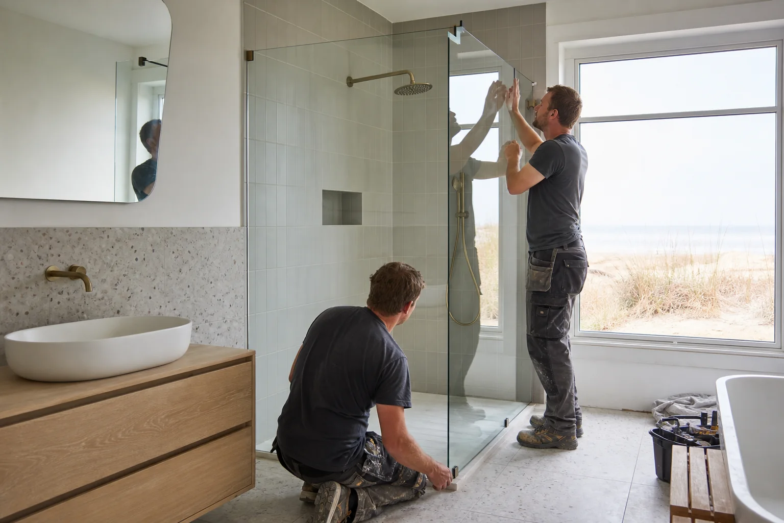 Badkamerrenovatie in provincie West-Vlaanderen